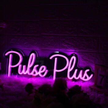 Pulse Plus Pink Neon Sign