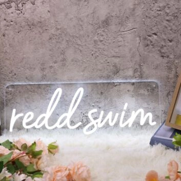 Redd Swim White Neon Sign