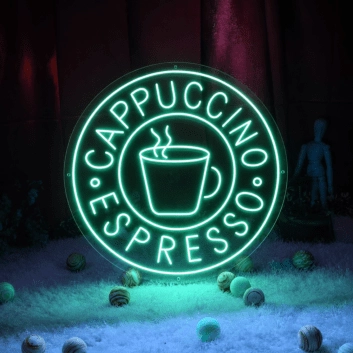 Customize Cappuccino Espresso Neon Sign