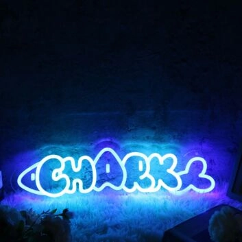 Chark Blue Neon Sign