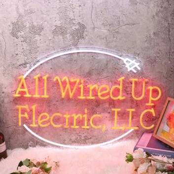 All Wired Up Flectric LLC Red Neon Sign