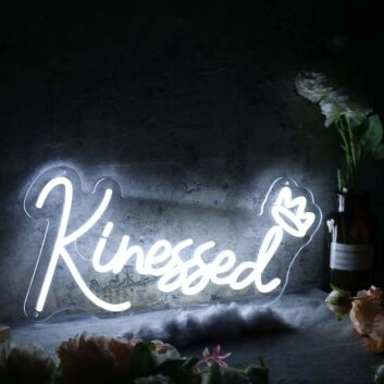 Kinessed White Neon Sign
