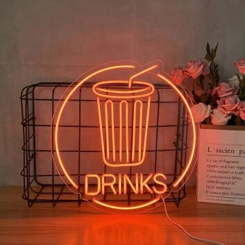 Customize Beverage Neon Sign