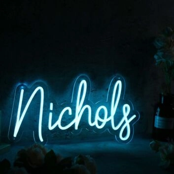 Nichols Blue Neon Sign