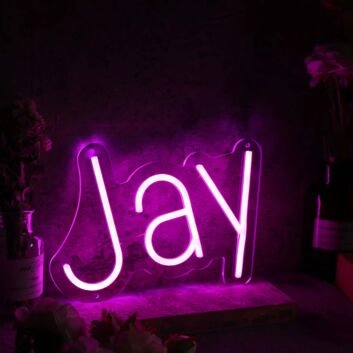 Jay Name Neon Sign