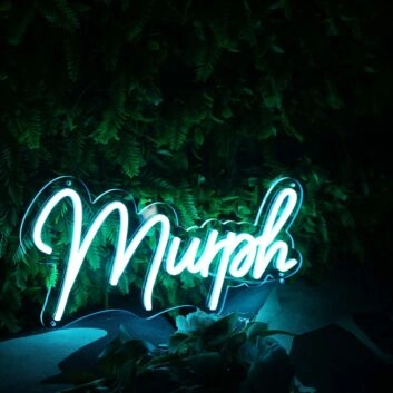 Murph Blue Neon Sign