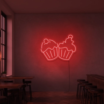 Neon Cupcakes Signs