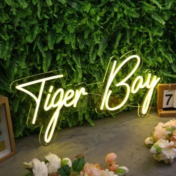 Tiger Bay Yellow Neon Sign