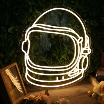 Astronaut Helmet Custom Neon Sign