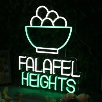 Falafel Heights Custom Neon Sign