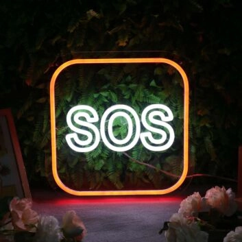SOS Custom Neon Sign