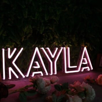 Kayla Purple Neon Sign