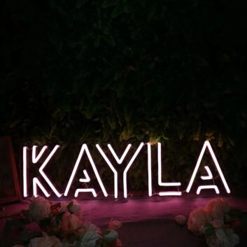 Kayla Purple Neon Sign