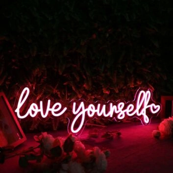 Love Yourself Red Neon Sign