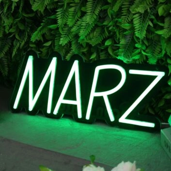 MARZ Green Neon Sign