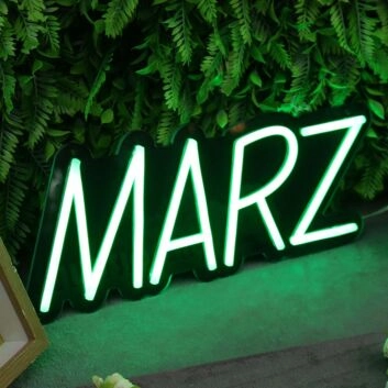 MARZ Green Neon Sign