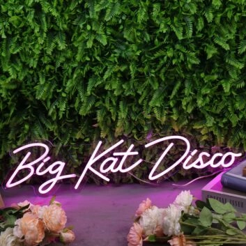 Big Kat Disco Purple Neon Sign