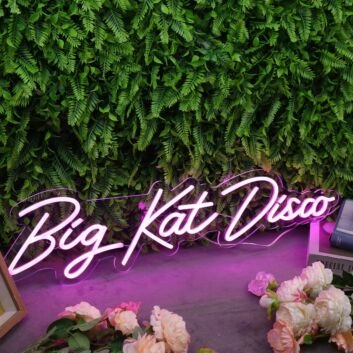 Big Kat Disco Purple Neon Sign