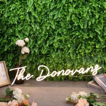 The Donovans Yellow Neon Sign