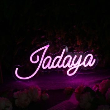 Jadaya Purple Neon Sign