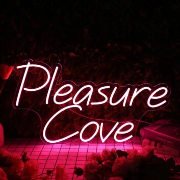 Pleasure Cove Red Neon Sign