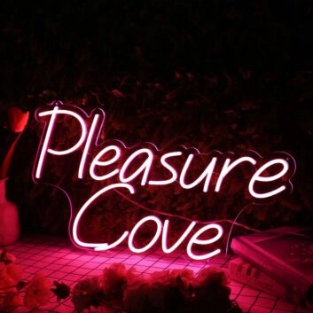 Pleasure Cove Red Neon Sign