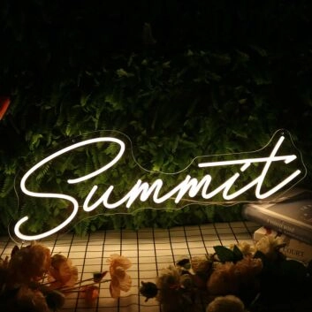Summit Yellow Neon Sign