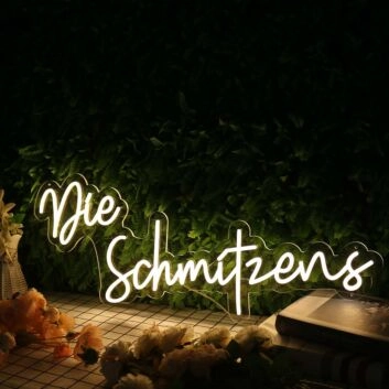 Die Schmitzens Yellow Neon Sign