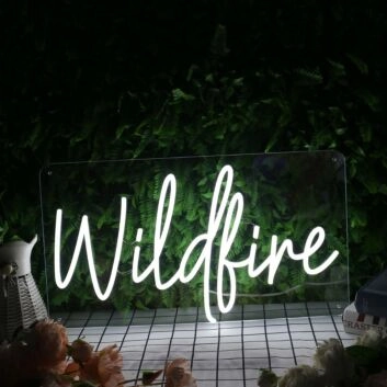 Wildfire White Neon Sign