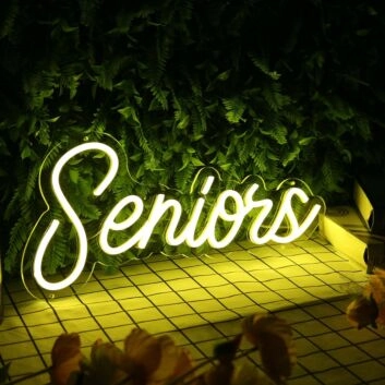 Seniors Yellow Neon Sign