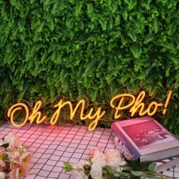 Oh My Pho Red Neon Sign