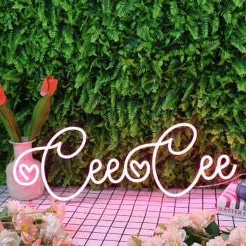 Cee Cee Red Neon Sign