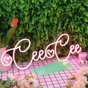 Cee Cee Red Neon Sign