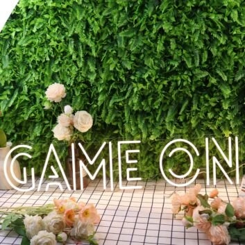 Game On Yellow Neon Sign