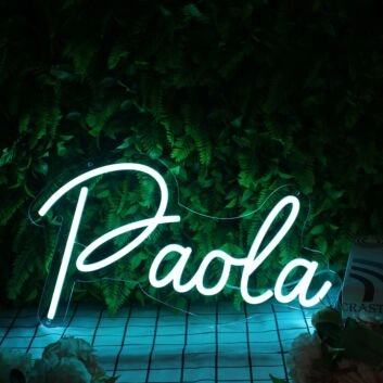 Paola Blue Blue Neon Sign