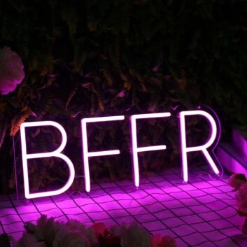BFFR Purple Neon Sign