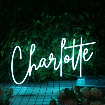 Charlotte Name Neon Sign