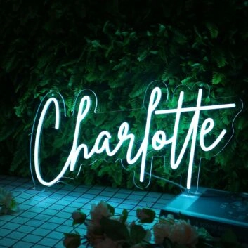 Charlotte Name Neon Sign