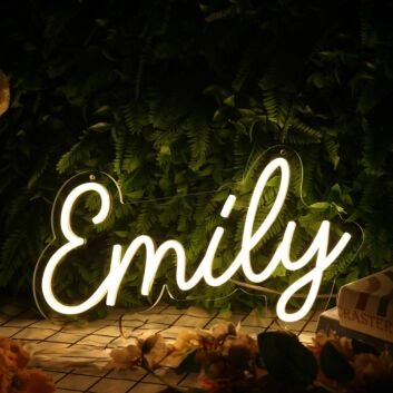 Emily Yellow Neon Sign