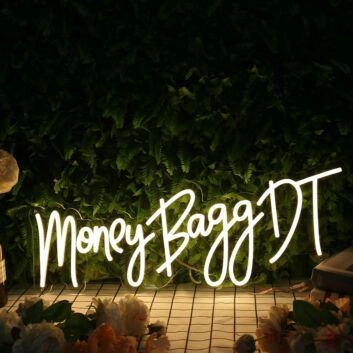 Money Bagg DT Yellow Neon Sign