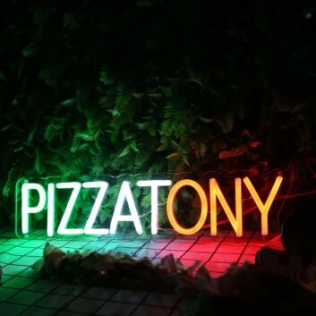 Pizza Tony Custom Neon Sign