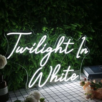 Turilight In White Neon Sign