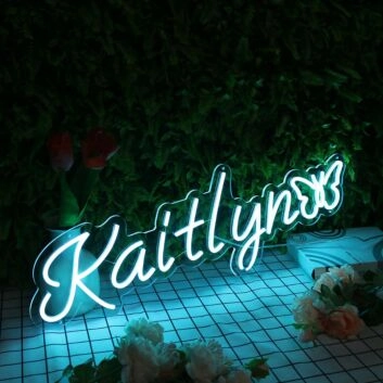 Kaitlyn Blue Neon Sign