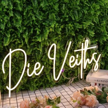 Die Veiths Yellow Neon Sign