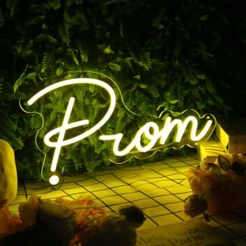 Prom Yellow Neon Sign