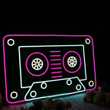 Cassette Tape Neon Sign