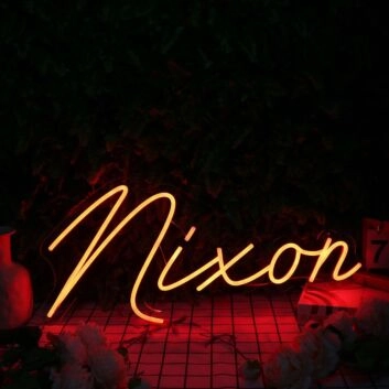 Nixon Orange Neon Sign