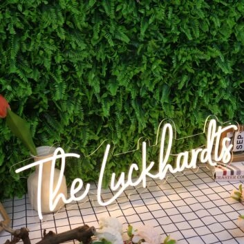 The Luckhardts Yellow Neon Sign
