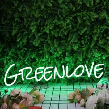 Green Love Neon Sign