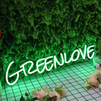 Green Love Neon Sign